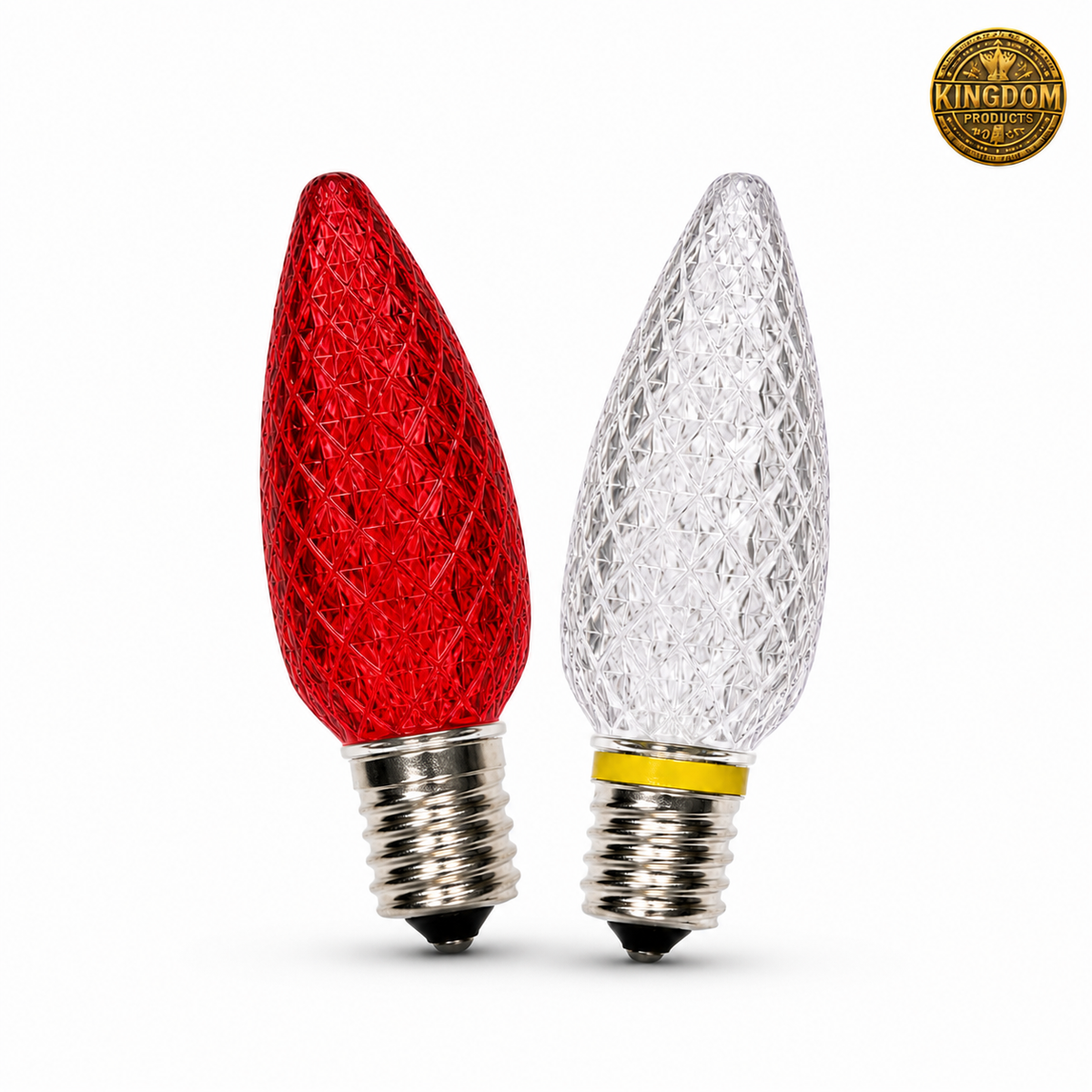 Kingdom C9 red and Warm White bulb mix