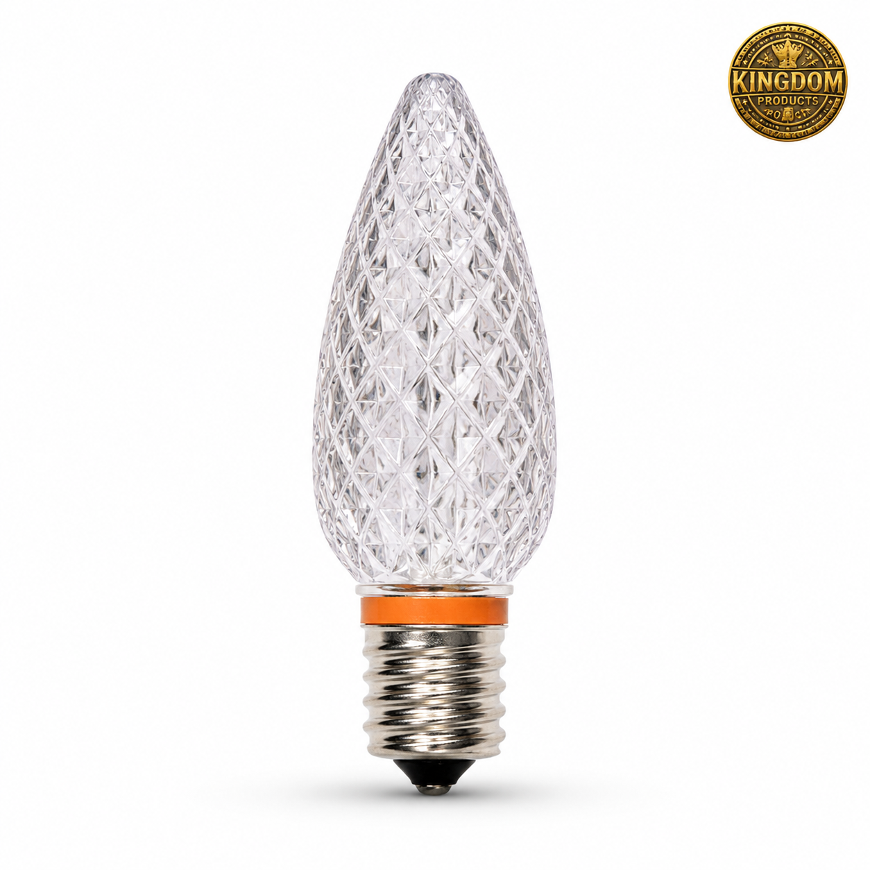 Kingdom Bulb C9 Sun Warm White 2600K with orange identification ring