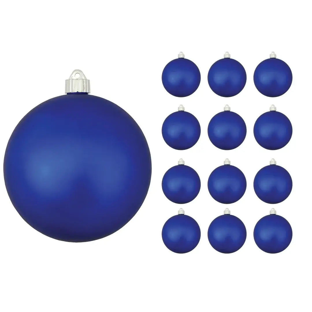 6" (150mm) Large Commercial Shatterproof Ball Ornaments, 1/Box, 12/Case, 12 Pieces
