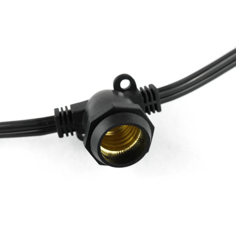 56.5 foot E17 Patio Light String 15 inch spacing