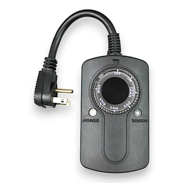 Photocell outdoor light timer for Christmas lighting