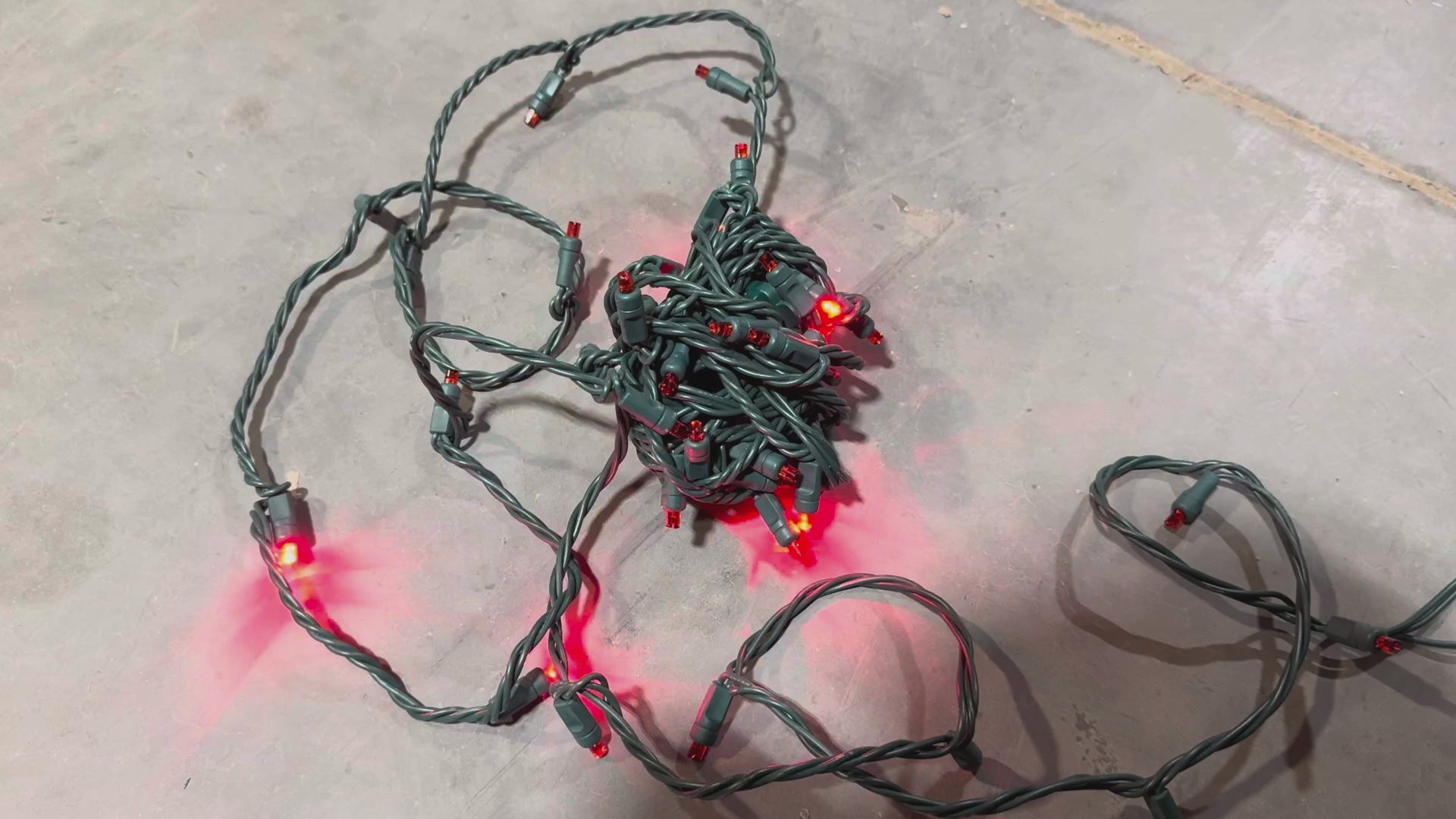 Load video: red stobe mini light for lighting installations