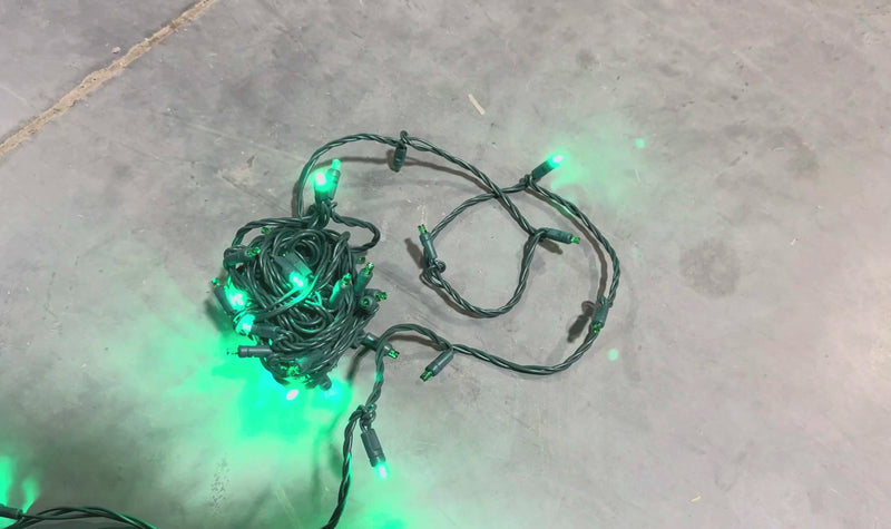 green strobe mini lights