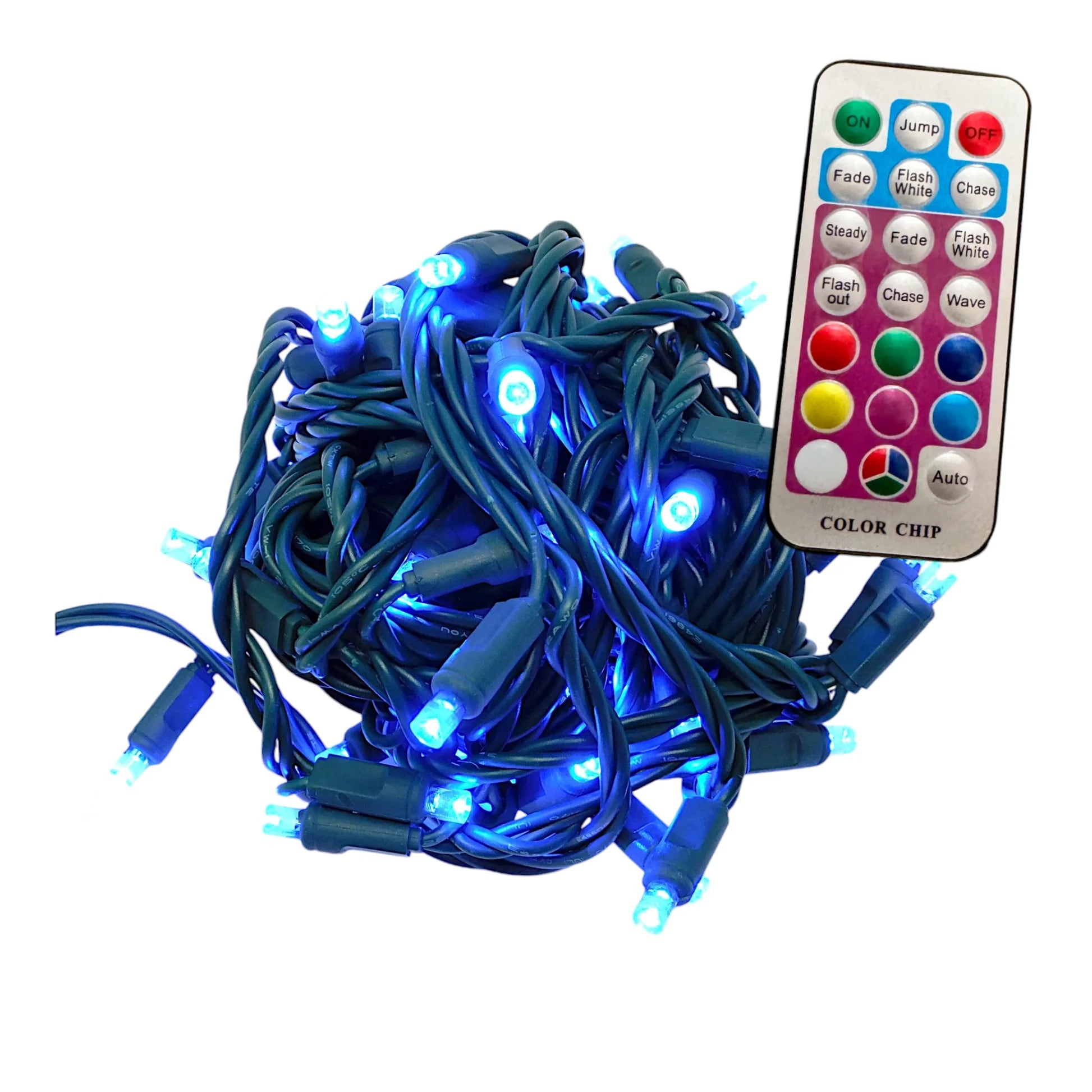 RGB 50L 6 inch concave coaxial LED mini Christmas lights