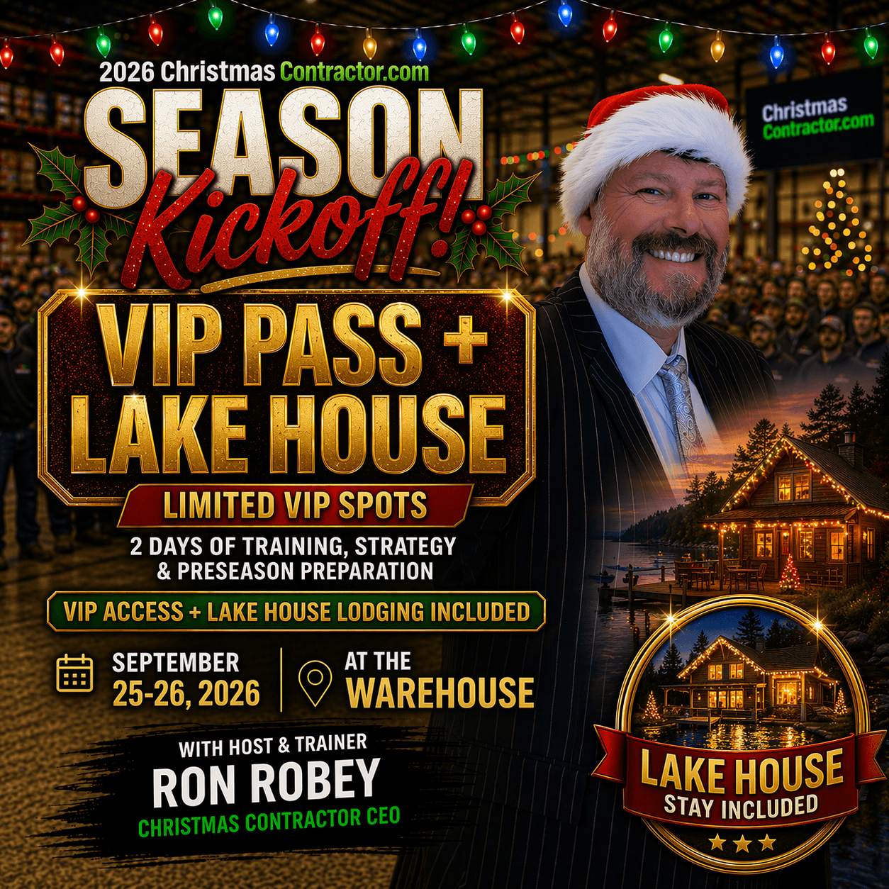 VIP Christmas training with Ron Robey at Lake House