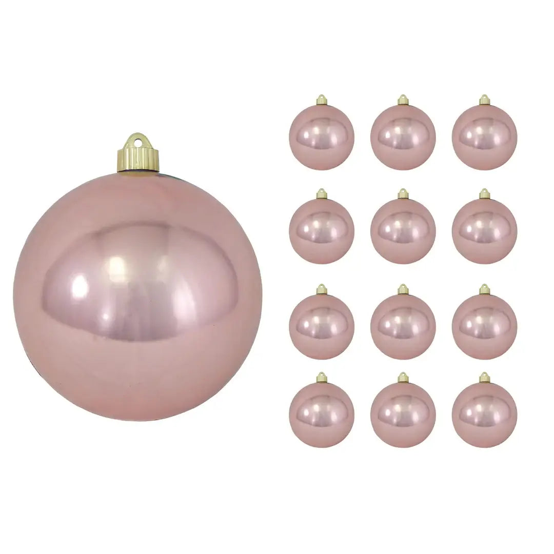 6" (150mm) Large Commercial Shatterproof Ball Ornaments, 1/Box, 12/Case, 12 Pieces