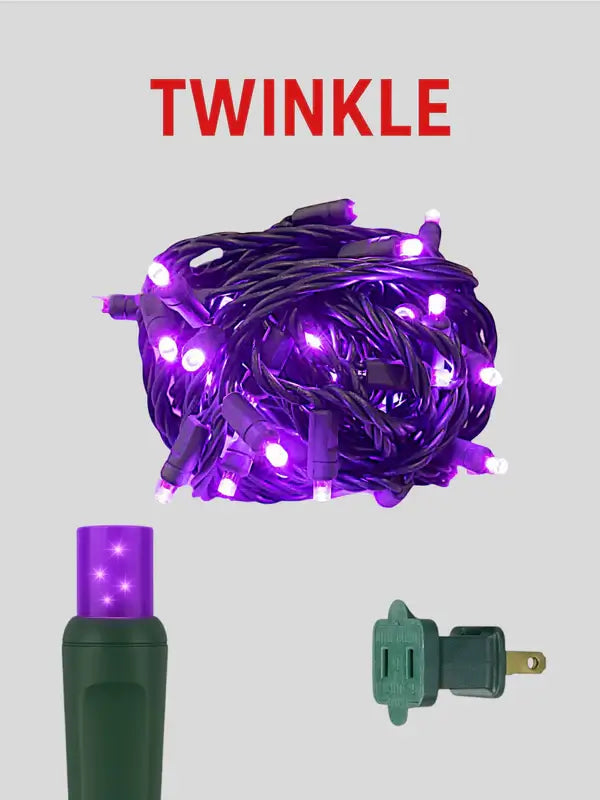 Twinkle concave mini lights 50 6 purple