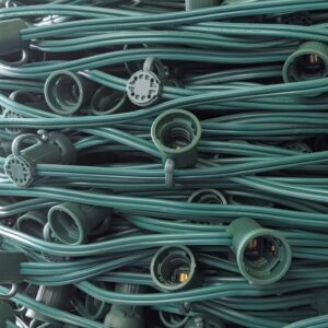 Minleon 1000ft. - C9 Christmas Light String Spool (Socket Wire)